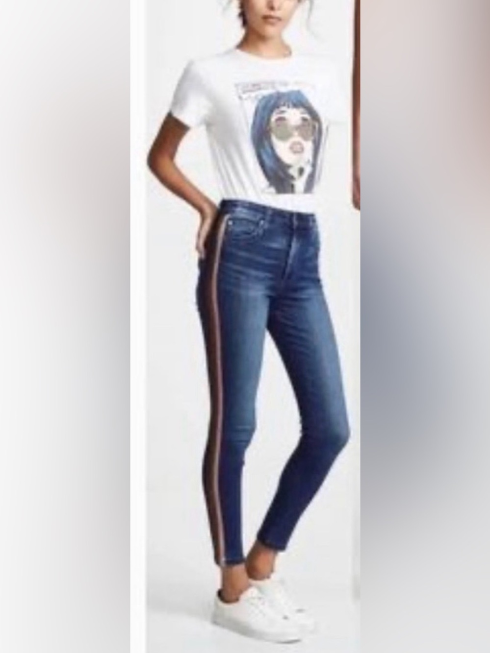 Joes Jeans The Charlie High Rise Skinny Ankle Jeans Womens W25 Sparkle￼